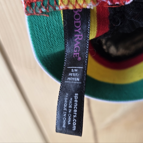 Spencers Black Mesh Bralette Embroidered Weed Leaf Size Small/Medium - Picture 8 of 8